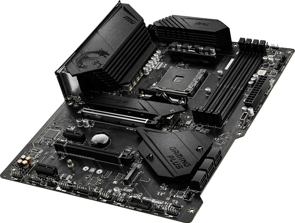 MSI MPG B550 Gaming Plus V1 Gaming Motherboard (AMD Ryzen 5000, AM4, DDR4, PCIe 4.0, SATA 6Gb/s, M.2, USB 3.2 Gen 2, HDMI/DP, ATX)