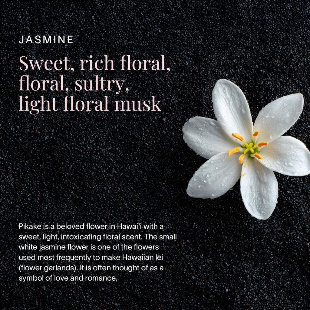 Pikake Body and Hair Mist from Hawaii, Hair Perfume for a Light, Hydrating Refresh, Body Mist for Women and Men, Alcohol-Free, With Moisturizing Hyaluronic Acid & Glycerin, Glass Bottle, 3.4 oz