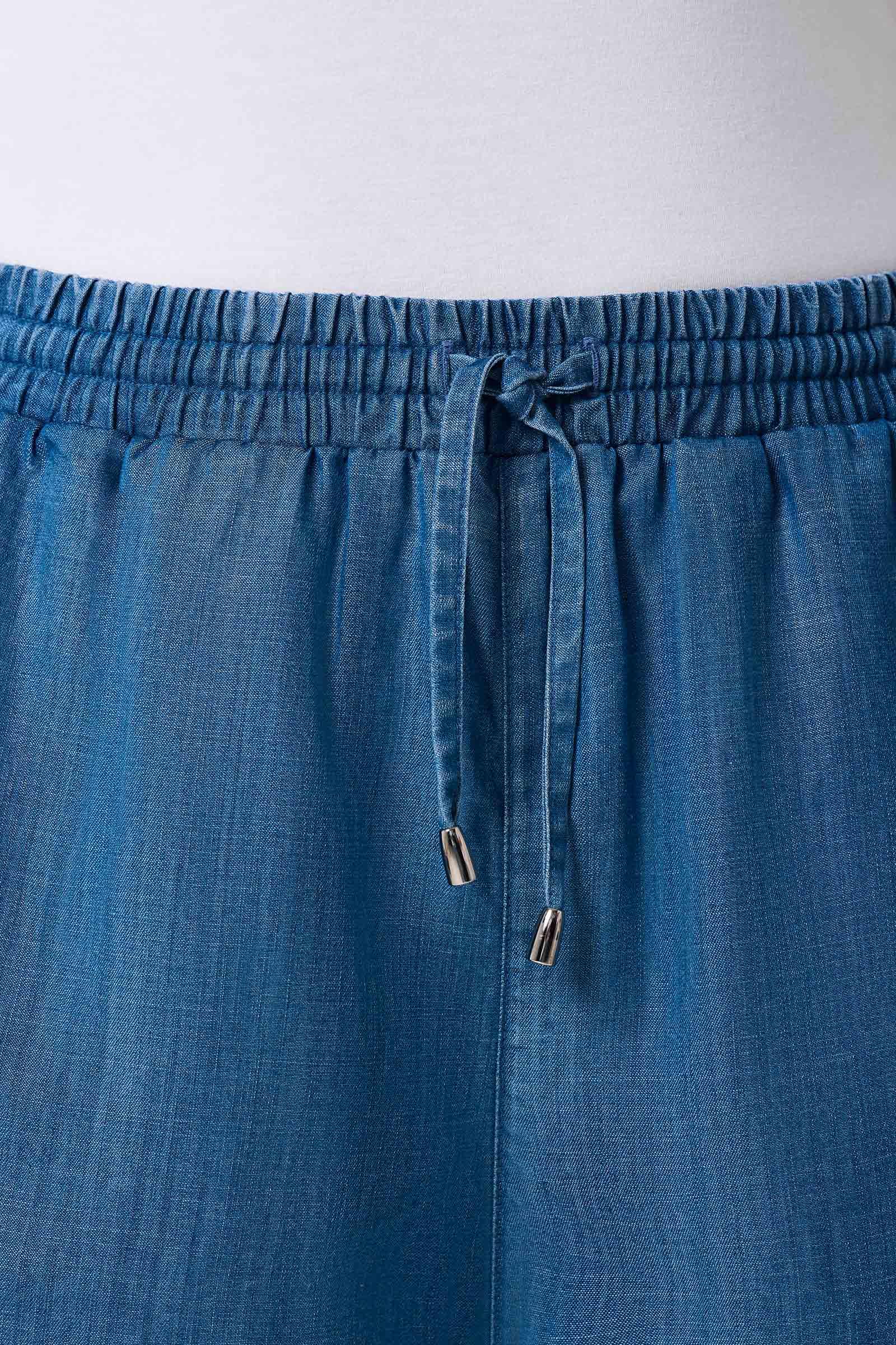 Chambray Shorts - UPF 50+ Sun Protection - Enclave in Light Indigo Chambray