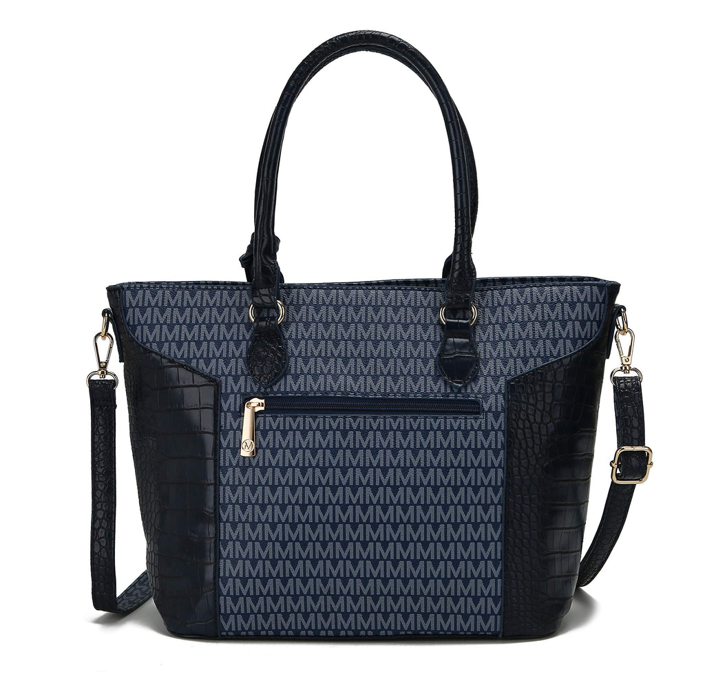 MKF Collection 3-PC Set Shoulder Bag for Women Tote, Pouch Handbag Purse, Wristlet Envelope, Adjustable Crossbody Strap PU Leather by Mia k