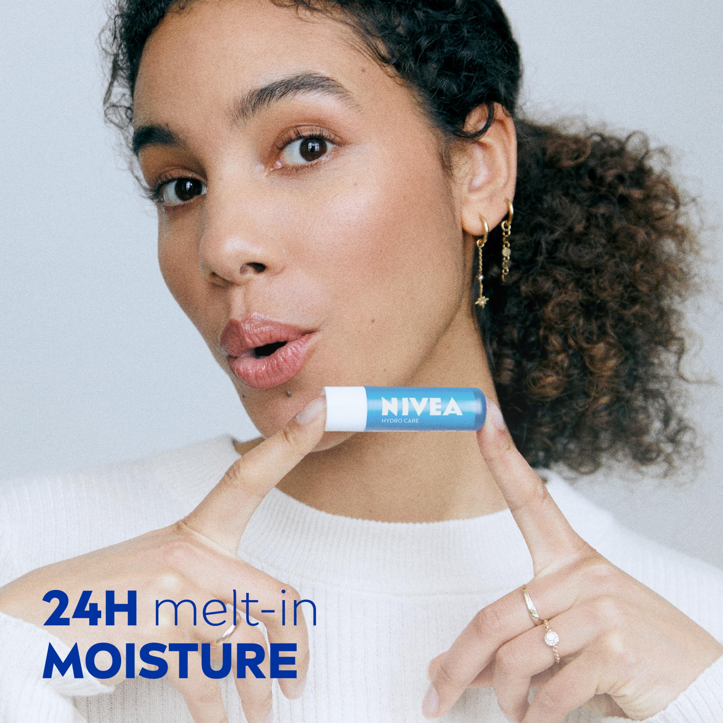 NIVEA Lip Balm Hydro Care with SPF 15 (4.8g), Hydrating Lip Balm with Shea Butter, Natural Oils and Vitamins, Provides 24 Hour Moisture and Protection