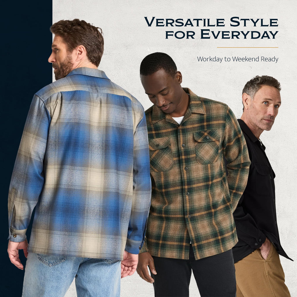 Pendleton Men's Iconic 100% Wool Board Shirt, Oxford Mix, Reg Fit, XXXL
