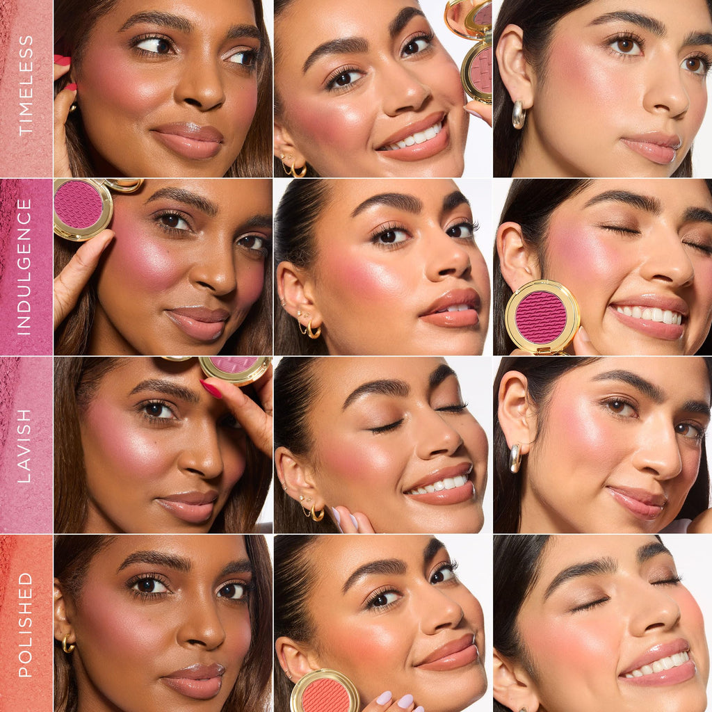 tarte stay golden Amazonian clay cheek blush & highlight 5pc set – Mineral Pigment Sheer Buildable Blush With Vitamin E for Lightweight Longwear, Vegan & Cruelty-Free, travel size