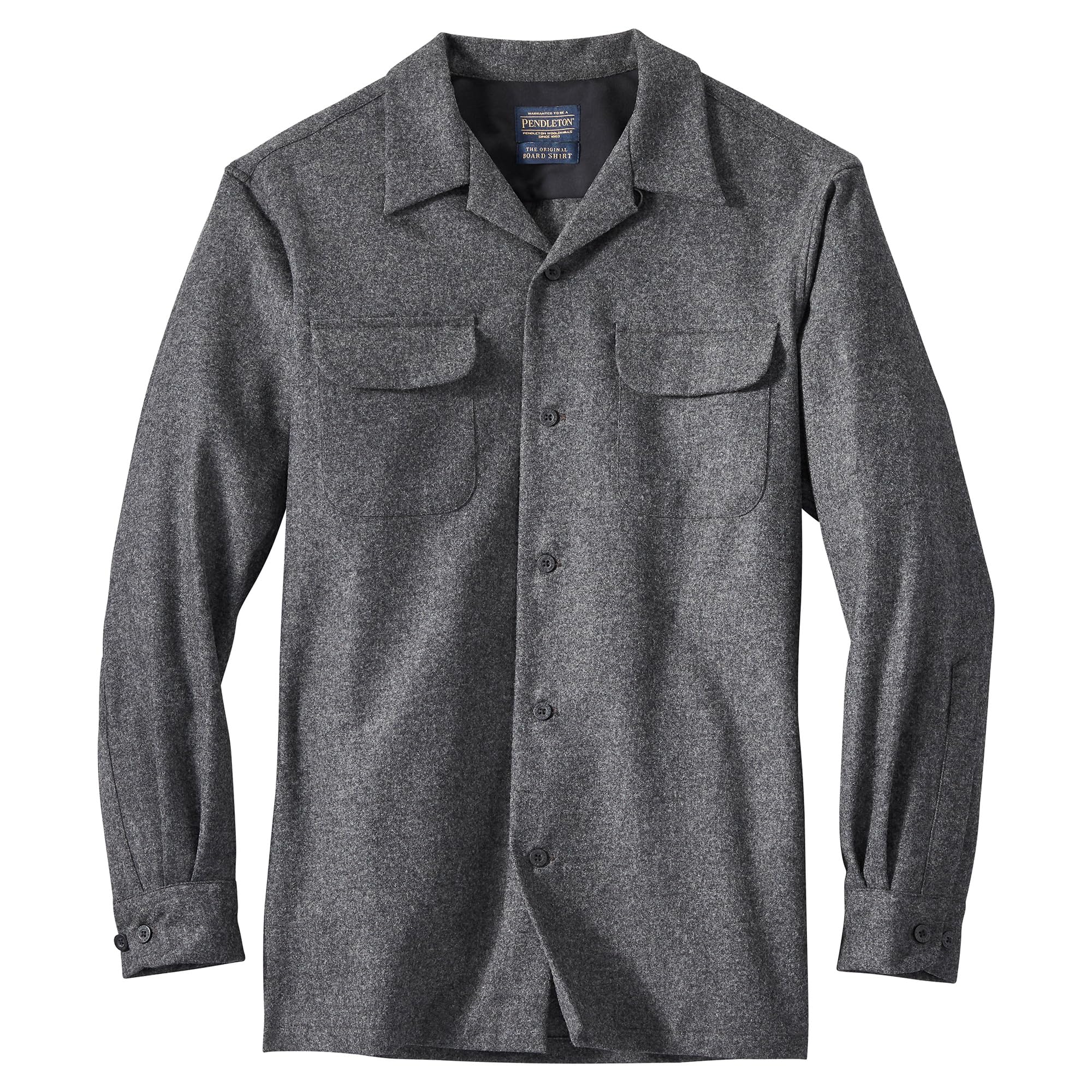 Pendleton Men's Iconic 100% Wool Board Shirt, Oxford Mix, Reg Fit, XXXL