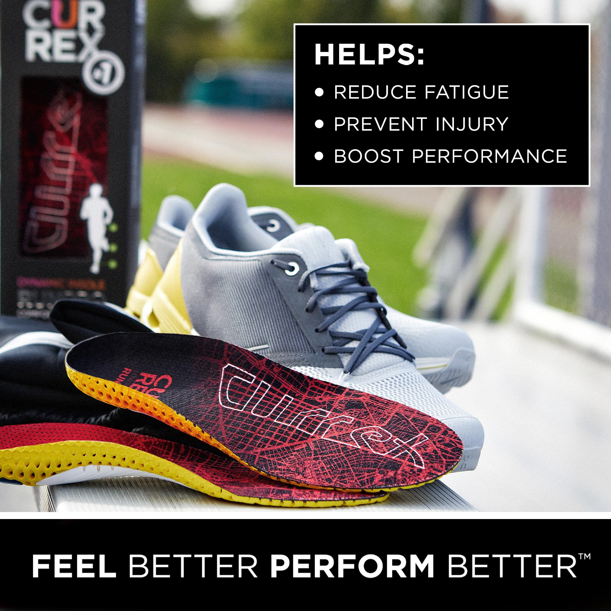 Currex Runpro Insoles for Running Shoes – Arch Support Inserts to Help Prevent Injuries & Boost Performance – Men & Women – High Arch, Small