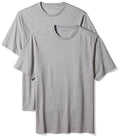 Amazon Essentials Men's Big & Tall 2-Pack Short-Sleeve Crewneck T-Shirt Shirt, Heather Grey/Heather Grey, 4X