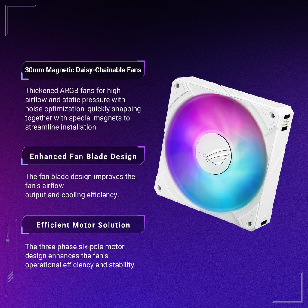 ASUS ROG RYUJIN III 360 ARGB EXTREME White Edition all-in-one AIO CPU liquid cooler, AMD Ryzen 9000 & Intel® Core™ Ultra Ready, Asetek Gen8 V2 pump;high airflow static pressure magnetic fans; 3.5" LCD