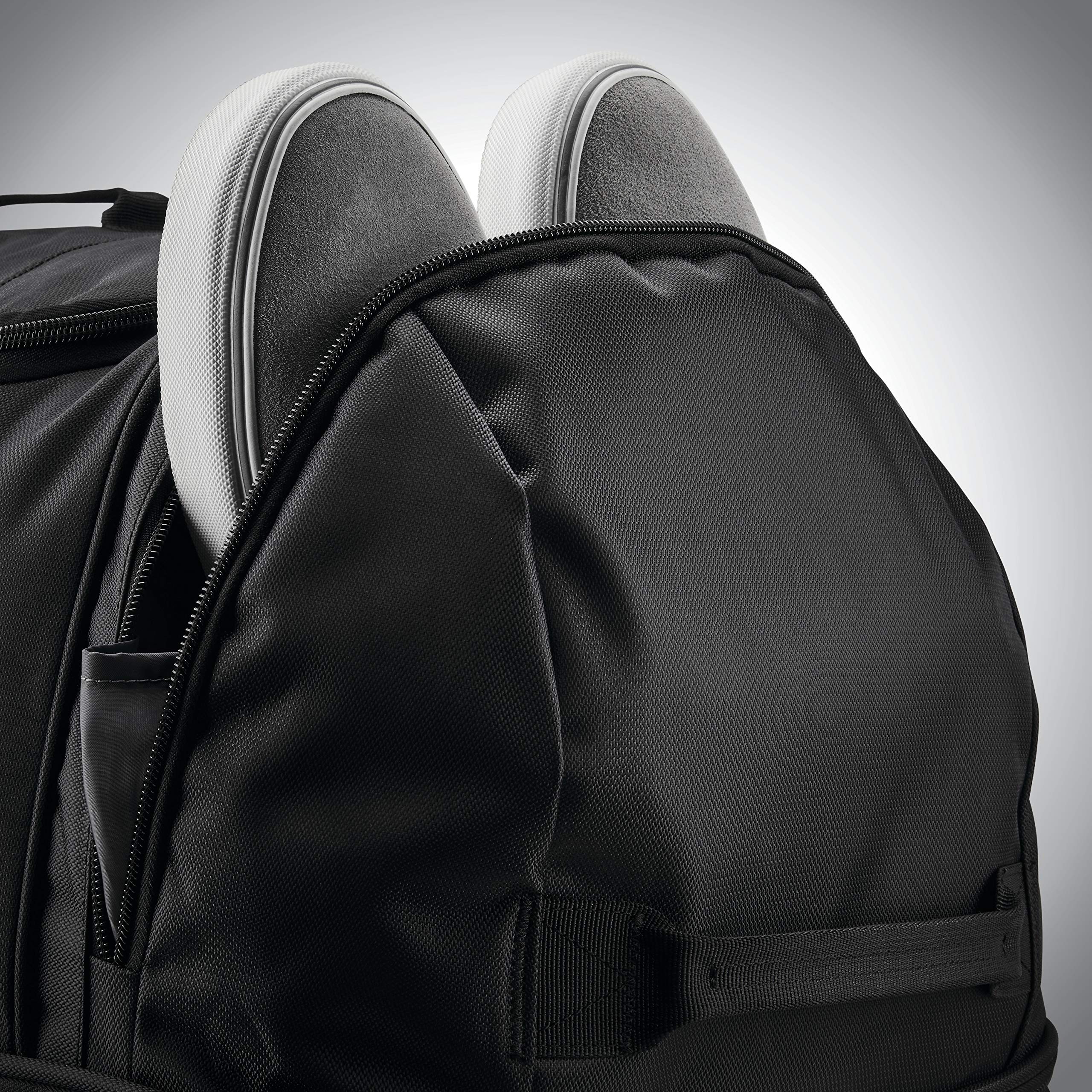 Samsonite Andante 2 Wheeled Duffel Bag – 32-Inch Durable Rolling Luggage with Inline Skate Wheels, Push-Button Handle & Spacious Compartments – Travel-Friendly and Lightweight - All Black