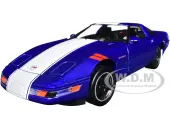 1996 Chevrolet Corvette Grand Sport Blue Metallic with White Stripes ""Timeless Legends"" Series 1/24 Diecast Model Car by Motormax