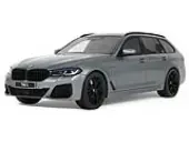 2023 BMW 530E XDrive M Silver Metallic 1/18 Model Car by GT Spirit