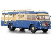 Fiat 642 RN2 Bartoletti Car Transporter ""Maserati Racing"" Blue and Cream 1/18 Diecast Model Car by CMC