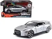 Brians Nissan GT-R (R35) Silver Metallic ""Fast &amp; Furious"" Movie 1/32 Diecast Model Car by Jada