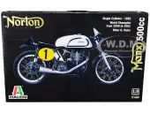 Skill 5 Model Kit Norton Manx 500cc Motorcycle 1 ""World Champion 1950 to 1951"" 1/9 Scale Model by Italeri