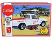 Skill 3 Model Kit 1980 Dodge Ram D-50 Pickup Truck ""Coca-Cola"" Four Bottle Crates 1/25 Scale Model by AMT