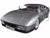 Ferrari 348 TS Grey 1/18 Diecast Model Car by Bburago