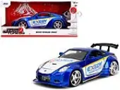 2003 Nissan 350Z ""Exedy Racing Clutch"" Candy Blue and White ""JDM Tuners"" Series 1/24 Diecast Model Car by Jada