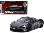 Shaws McLaren 720S RHD (Right Hand Drive) Metallic Gray ""Fast &amp; Furious Presents Hobbs &amp; Shaw"" (2019) Movie 1/32 Diecast Model Car by Jada