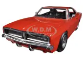 1969 Dodge Charger R/T Orange ""Muscle Car Collection"" 1/25 Diecast Model Car by New Ray