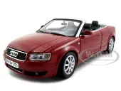 Audi A4 Red Convertible 1/18 Diecast Model Car by Motormax