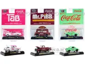 ""Sodas"" Set of 3 pieces Release 19 Limited Edition to 8750 pieces Worldwide 1/64 Diecast Model Cars by M2 Machines