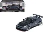 2024 Nissan GT-R (R35) Nismo ""Top Secret"" RHD (Right Hand Drive) Gray with Carbon Hood and Top ""Hong Kong Toy Car Salon 2024 Special Edition"" 1/64 Di