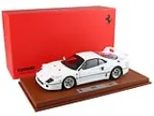 Ferrari F40 White with Silver Rims with DISPLAY CASE Limited Edition to 102 pieces Worldwide 1/18 Diecast Model Car by BBR and Kyosho