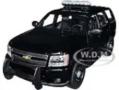 2008 Chevrolet Tahoe Unmarked Police Car Black 1/24 Diecast Model Car by Welly