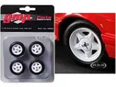 Pony Wheels and Tires Set of 4 pieces from ""1992 Ford Mustang LX"" 1/18 by GMP