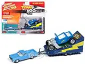 1965 Chevrolet El Camino Mist Blue Metallic with Parade Float Limited Edition to 4000 pieces Worldwide ""Tow &amp; Go"" Series 1 1/64 Diecast Model Car