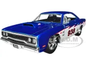 1970 Plymouth Road Runner 938 Candy Blue and White ""Bigtime Muscle"" Series 1/24 Diecast Model Car by Jada