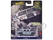 Hummer H1 Pickup Truck Gray Metallic ""Terra Trek"" Series Diecast Model Car by Hot Wheels