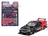 Nissan ""LB-Super Silhouette"" S15 SILVIA RHD (Right Hand Drive) Red and Black ""ADVAN"" Limited Edition 1/64 Diecast Model Car by Mini GT