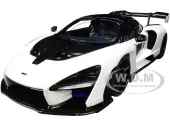 Mclaren Senna Vision Pure White and Black 1/18 Model Car by Autoart