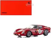 Ferrari 250 GTO 22 ""Elde"" (Leon Dernier) - ""Beurlys"" (Jean Blaton) 3rd Place ""24 Hours of Le Mans"" (1962) 1/18 Diecast Model Car by Kyosho