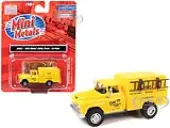 1955 Chevrolet Utility Truck Yellow ""Song Co. Refrigeration and Heating"" 1/87 (HO) Scale Model by Classic Metal Works