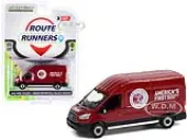 2015 Ford Transit LWB High Roof Van Burgundy ""Indian Motorcycle Sales &amp; Service"" ""Route Runners"" Series 3 1/64 Diecast Model by Greenlight