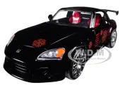 Johnnys 2001 Honda S2000 Black with Graphics ""Fast &amp; Furious"" Movie 1/24 Diecast Model Car by Jada