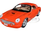 2002 Ford Thunderbird Orange James Bond 007 ""Die Another Day"" (2002) Movie ""James Bond Collection"" Series 1/24 Diecast Model Car by Motormax