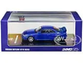 Nissan Skyline GT-R (R33) RHD (Right Hand Drive) Bayside Blue Metallic 1/64 Diecast Model Car by Inno Models