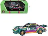1975 Porsche 911 Carrera RSR 3.0 5 ""Kremer Racing - Vaillant"" Green with Stripes 1/64 Diecast Model Car by Paragon Models