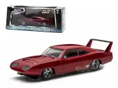 Doms 1969 Dodge Charger Daytona Maroon ""Fast and Furious 6"" Movie (2013) 1/43 Diecast Model Car by Greenlight
