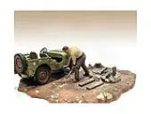 ""4X4 Mechanic"" Figure 4 for 1/18 Scale Models by American Diorama