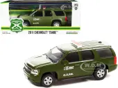 2011 Chevrolet Tahoe Police Car Matt Green ""Carabineros de Chile"" G.O.P.E. ""Grupo de Operaciones Policiales Especiales"" 1/43 Diecast Model Car by Gre