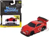 1995-1997 Toyota Supra (MK4) Red 1/64 Diecast Model Car by Muscle Machines