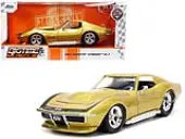 1969 Chevrolet Corvette Stingray ZL-1 Gold Metallic with Black Stripe ""Bigtime Muscle"" Series 1/24 Diecast Model Car by Jada