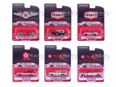 ""Texaco Special Edition"" Series 1 Set of 6 pieces 1/64 Diecast Model Cars by Greenlight