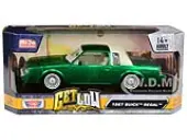 1987 Buick Regal Green Metallic with White Interior ""Get Low"" Series 1/24 Diecast Model Car by Motormax