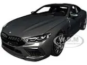 2020 BMW M8 Coupe Gray Metallic with Carbon Top 1/18 Diecast Model Car by Minichamps