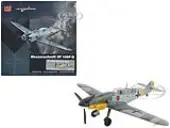 Messerschmitt Bf 109F-2 Fighter Aircraft ""JG 3 Hans Von Hahn Russia"" (1941) German Luftwaffe ""Air Power Series"" 1/48 Diecast Model by Hobby Master