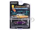 1946 Ford Fordor Super Deluxe Dark Purple Metallic and Black ""California Lowriders"" Series 6 1/64 Diecast Model Car by Greenlight